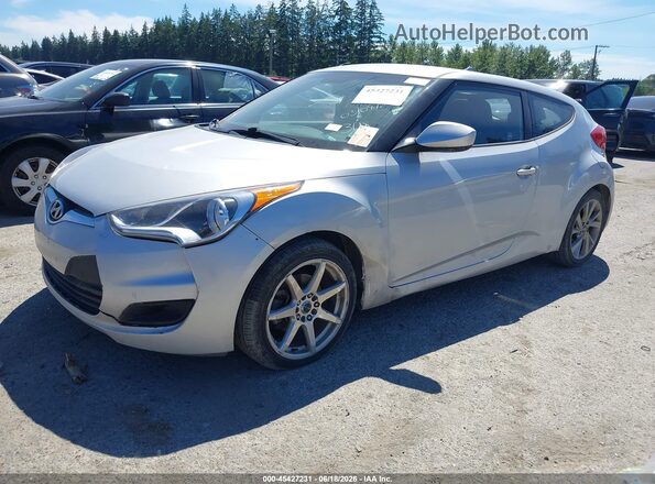 KMHTC6AD9GU283618 2016 HYUNDAI VELOSTER Серебряный Передняя левая четверть