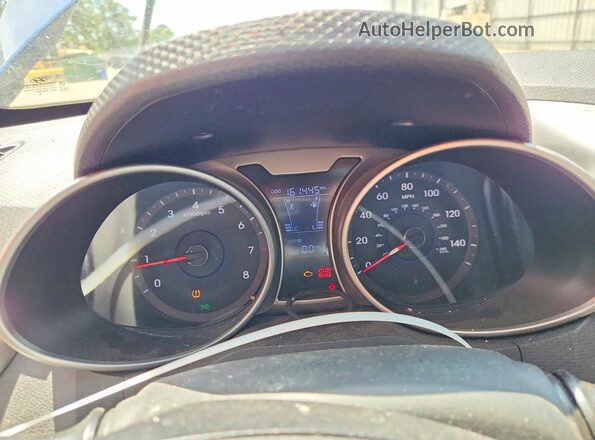 KMHTC6AD9GU302104 2016 HYUNDAI VELOSTER Blue ხელსაწყოთა პანელის ხედი