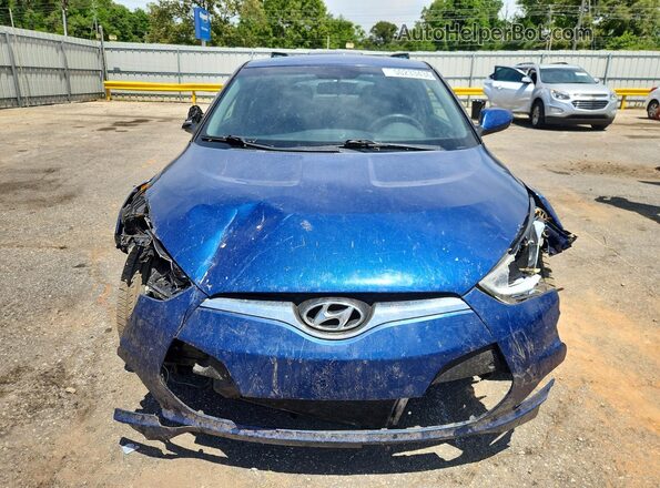 KMHTC6AD9GU302104 2016 HYUNDAI VELOSTER Blue წინა ხედი