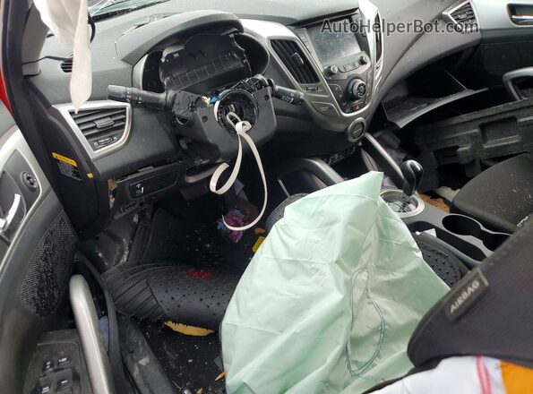 KMHTC6ADXHU306843 2017 HYUNDAI VELOSTER Red Առջևի վահանակի տեսք