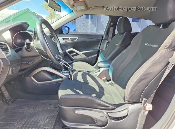 KMHTC6ADXHU308169 2017 HYUNDAI VELOSTER Silver 