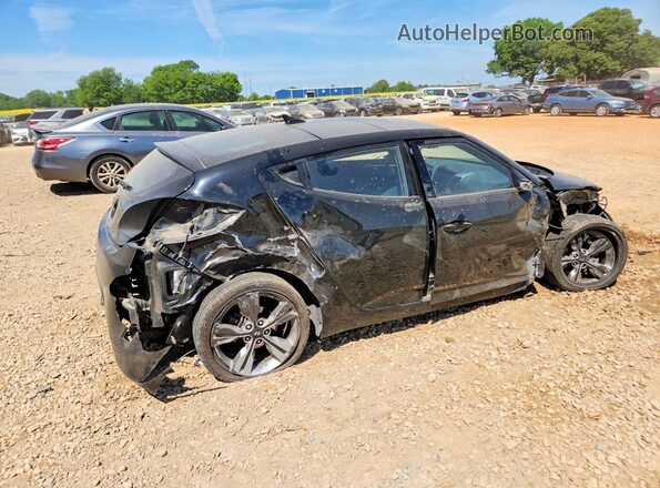 KMHTC6ADXHU324386 2017 HYUNDAI VELOSTER Black Հետևի աջ