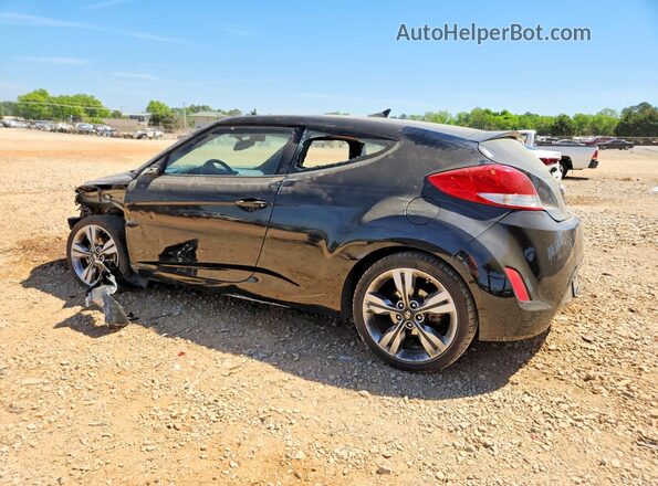 KMHTC6ADXHU324386 2017 HYUNDAI VELOSTER Black Հետևի ձախ