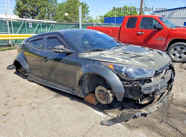 KMHTC6AE0GU263783 2016 HYUNDAI VELOSTER Black Передня права чверть