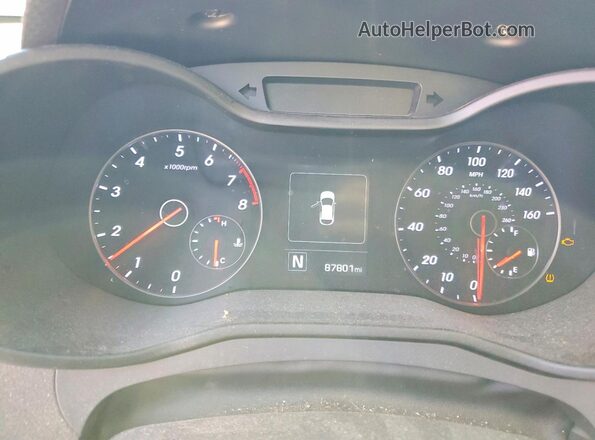 KMHTC6AE0GU263783 2016 HYUNDAI VELOSTER Black Вид щитка приладів
