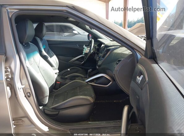 KMHTC6AE1GU265459 2016 HYUNDAI VELOSTER Gray Vista interior delantera