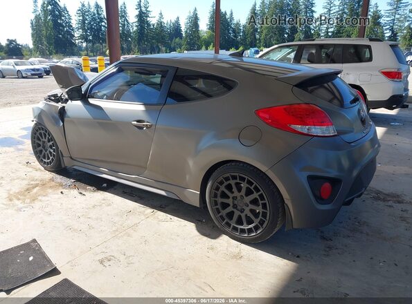 KMHTC6AE1GU265459 2016 HYUNDAI VELOSTER Gray Trasero izquierdo