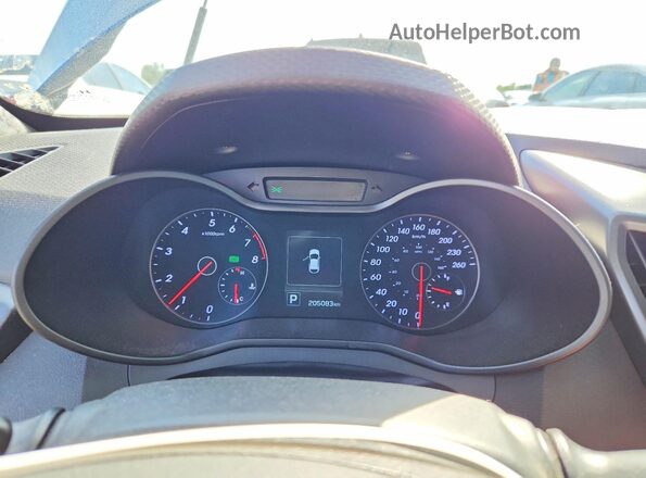 KMHTC6AE1GU273450 2016 HYUNDAI VELOSTER Blue Instrument cluster view
