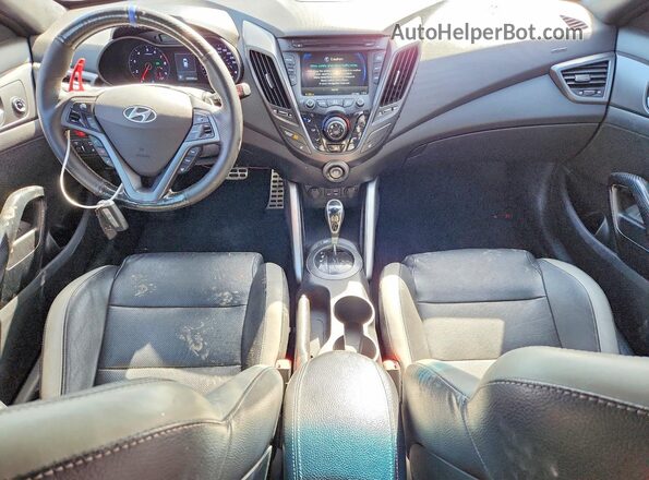 KMHTC6AE1GU273450 2016 HYUNDAI VELOSTER Blue Dashboard view