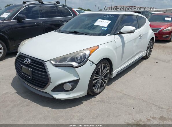 KMHTC6AE1GU296596 2016 HYUNDAI VELOSTER White Przód lewy