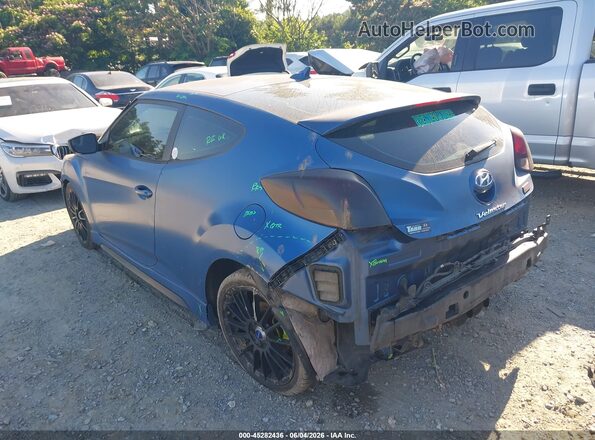 KMHTC6AE2GU260254 2016 HYUNDAI VELOSTER Blue Trasero izquierdo