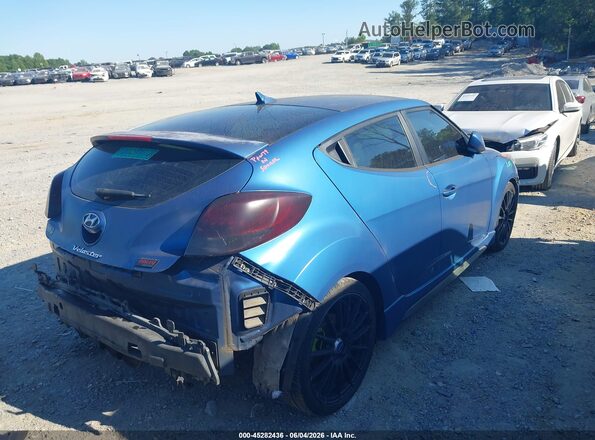 KMHTC6AE2GU260254 2016 HYUNDAI VELOSTER Blue Trasero derecho