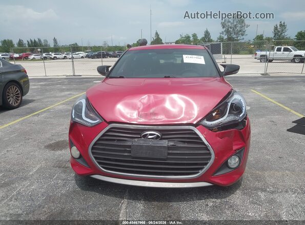 KMHTC6AE2GU273084 2016 HYUNDAI VELOSTER Red Vista del cuadro de instrumentos