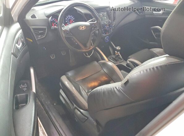 KMHTC6AE2GU285042 2016 HYUNDAI VELOSTER White წინა პანელის ხედი