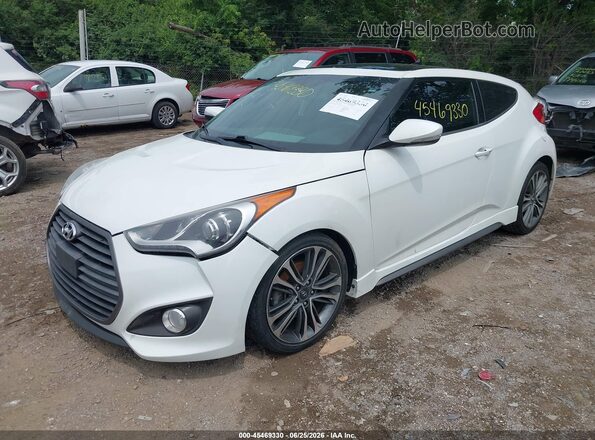 KMHTC6AE2GU294209 2016 HYUNDAI VELOSTER White Առջևի ձախ երեք քառորդ տեսարան