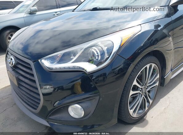 KMHTC6AE2HU318820 2017 HYUNDAI VELOSTER Black Դիմացի տեսք
