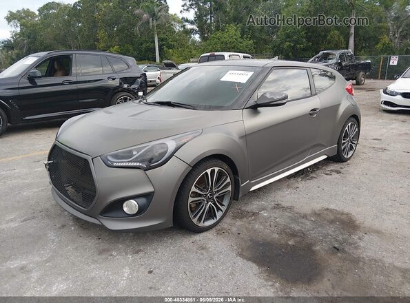 KMHTC6AE3GU265639 2016 HYUNDAI VELOSTER Gray 