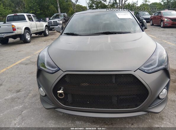 KMHTC6AE3GU265639 2016 HYUNDAI VELOSTER Gray 