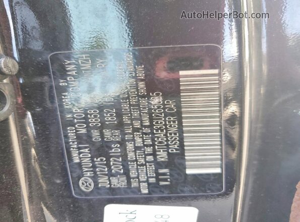 KMHTC6AE3GU265835 2016 HYUNDAI VELOSTER Black 