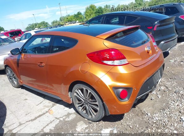 KMHTC6AE3GU285938 2016 HYUNDAI VELOSTER Orange Հետևի ձախ