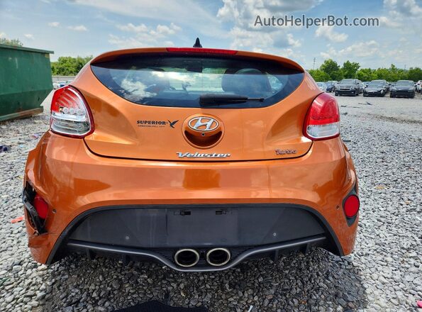 KMHTC6AE4GU296141 2016 HYUNDAI VELOSTER Orange Rear view