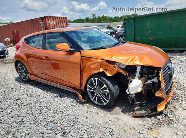 KMHTC6AE4GU296141 2016 HYUNDAI VELOSTER Orange Front right