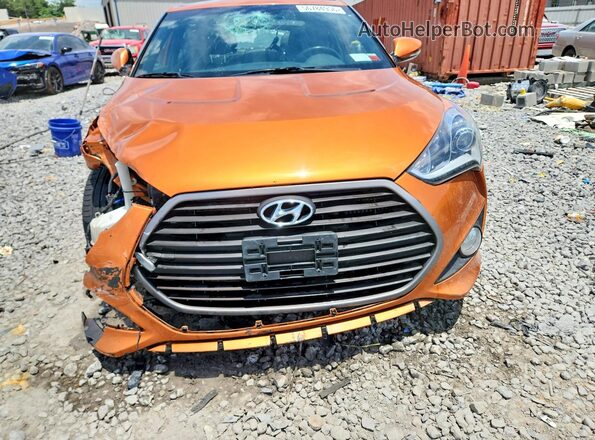 KMHTC6AE4GU296141 2016 HYUNDAI VELOSTER Orange Front view