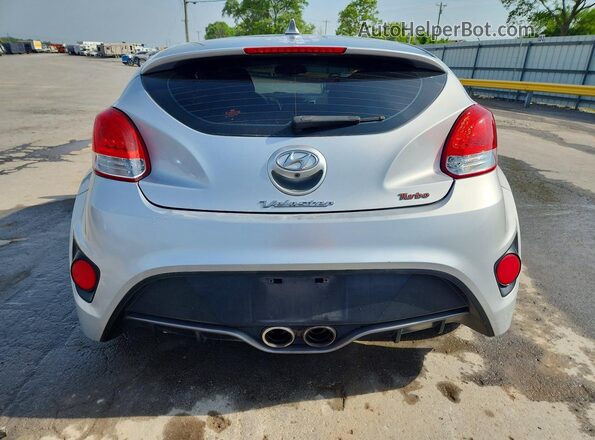 KMHTC6AE4GU300494 2016 HYUNDAI VELOSTER Silver უკანა ხედი
