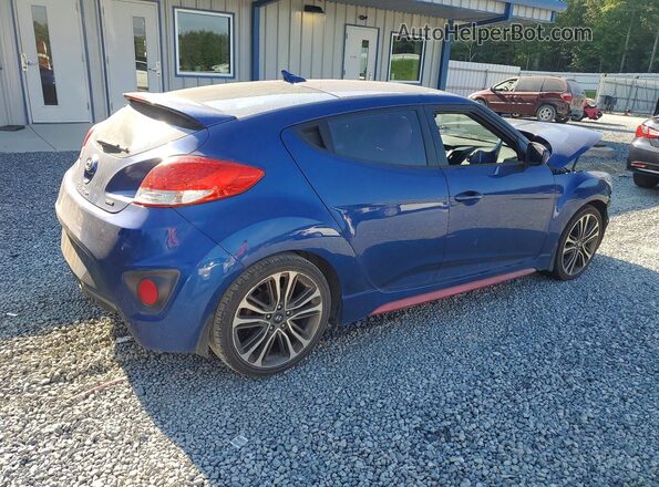 KMHTC6AE5GU282846 2016 HYUNDAI VELOSTER Blue Trasero derecho