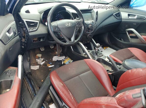 KMHTC6AE5GU282846 2016 HYUNDAI VELOSTER Blue Vista del salpicadero