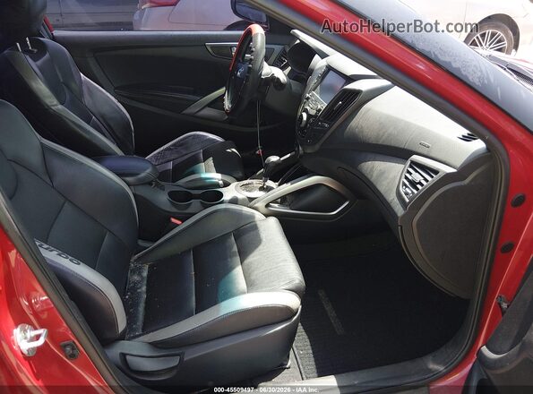 KMHTC6AE6GU257860 2016 HYUNDAI VELOSTER Red Widok wnętrza z przodu