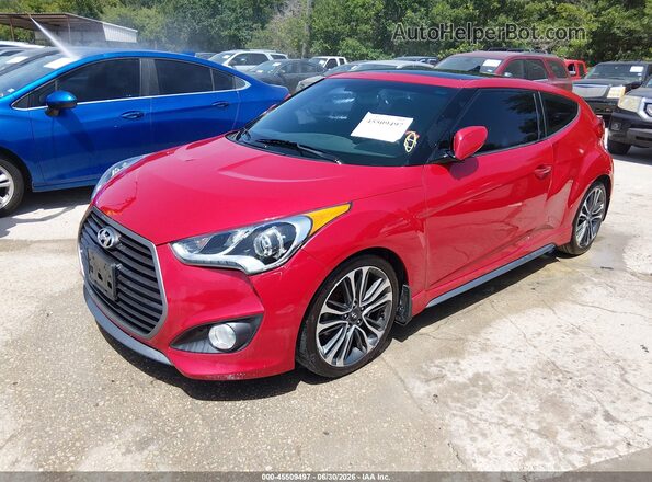 KMHTC6AE6GU257860 2016 HYUNDAI VELOSTER Red Przód lewy