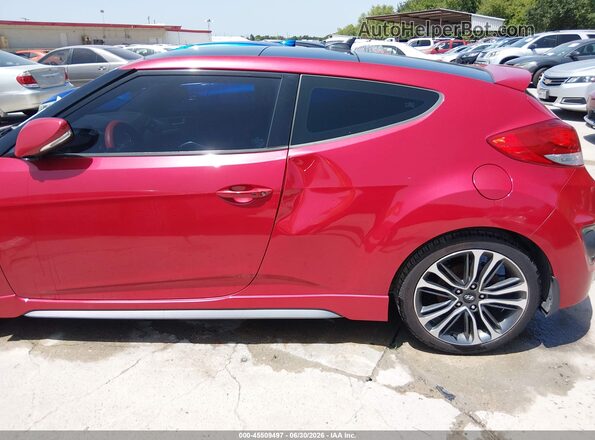 KMHTC6AE6GU257860 2016 HYUNDAI VELOSTER Red Widok z przodu