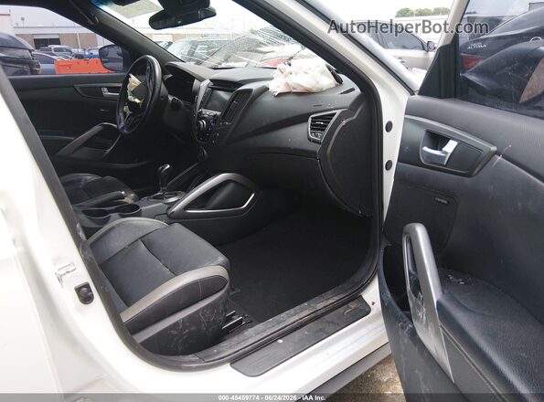 KMHTC6AE8GU248979 2016 HYUNDAI VELOSTER White Widok wnętrza z przodu