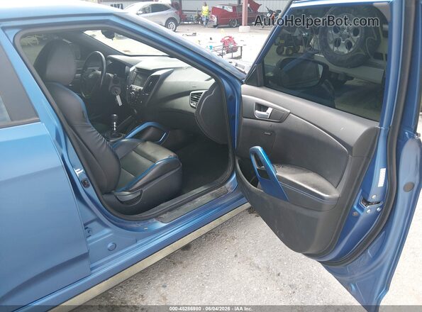 KMHTC6AE8GU264616 2016 HYUNDAI VELOSTER Blue Front interior view