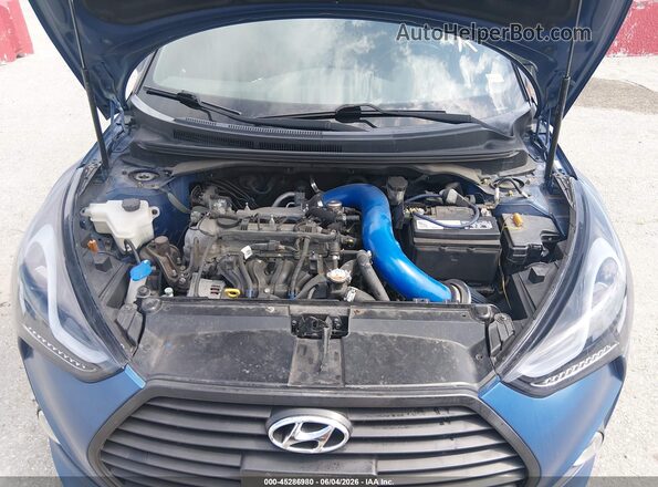 KMHTC6AE8GU264616 2016 HYUNDAI VELOSTER Blue Rear view