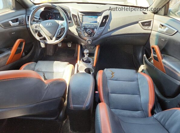 KMHTC6AE8GU292772 2016 HYUNDAI VELOSTER Черный Вид панели приборов