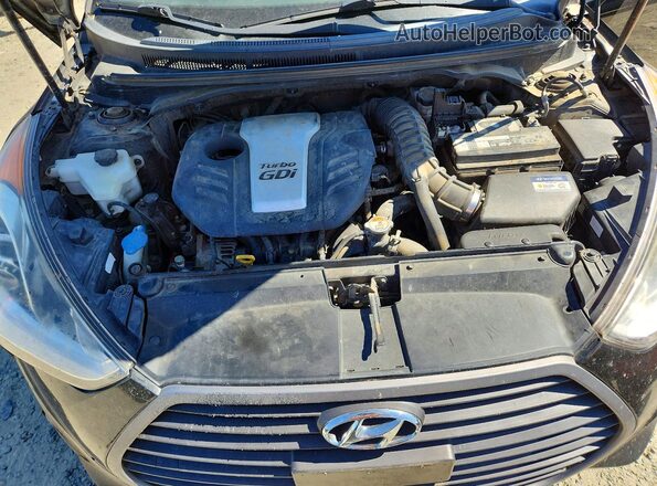 KMHTC6AE8GU292772 2016 HYUNDAI VELOSTER Черный Вид задней части салона
