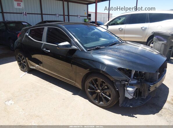 KMHTG6AF0KU014373 2019 HYUNDAI VELOSTER Black Rear interior view