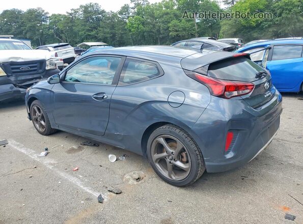 KMHTG6AF0KU019895 2019 HYUNDAI VELOSTER Charcoal Rear left