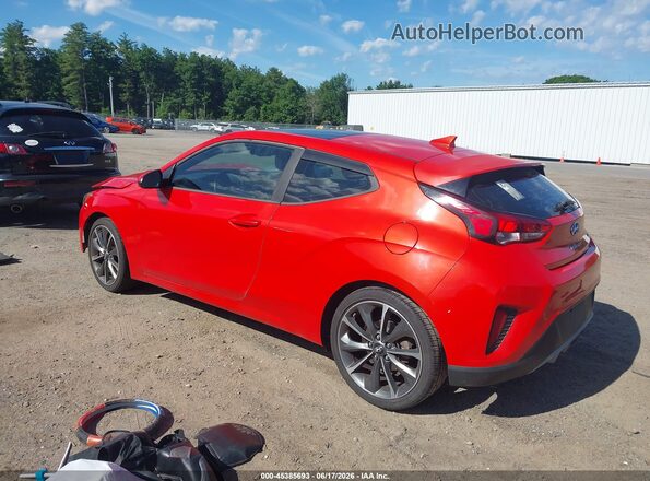 KMHTG6AF2KU011118 2019 HYUNDAI VELOSTER Red Задня ліва чверть