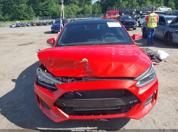 KMHTG6AF2KU011118 2019 HYUNDAI VELOSTER Red Вид задньої частини салону