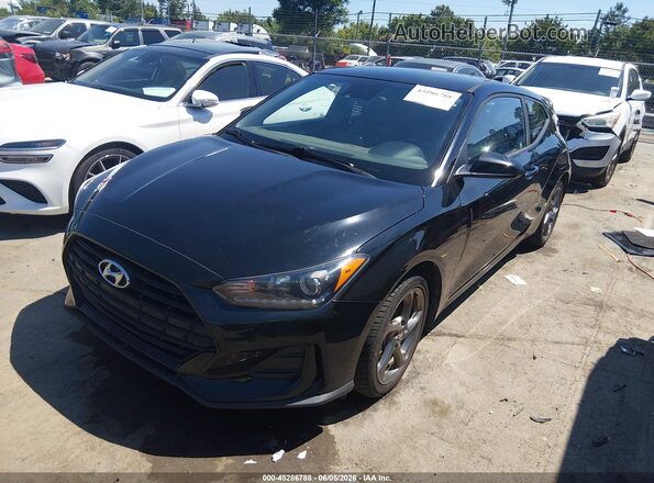 KMHTG6AF2LU030463 2020 HYUNDAI VELOSTER Black წინა მარცხენა ხედი სამი მეოთხედიდან