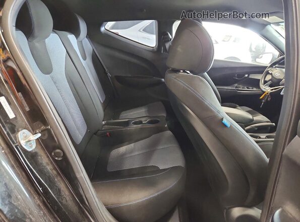 KMHTG6AF4KU010861 2019 HYUNDAI VELOSTER Black Rear seats view