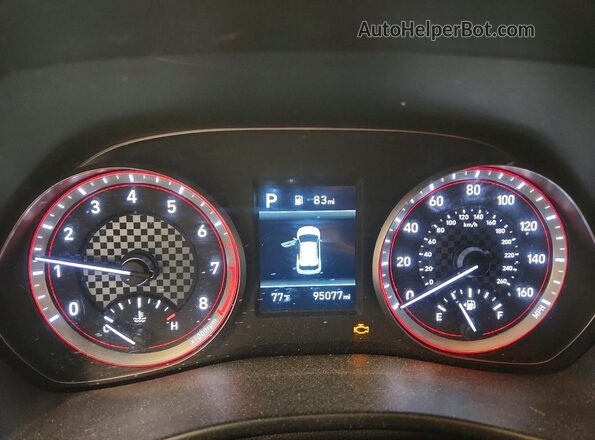 KMHTG6AF4KU010861 2019 HYUNDAI VELOSTER Black Instrument cluster view