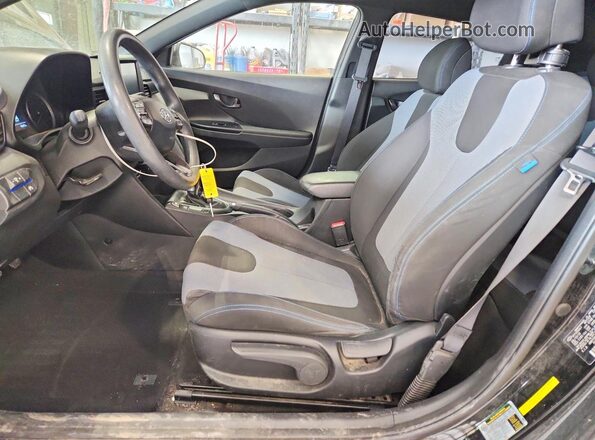 KMHTG6AF4KU010861 2019 HYUNDAI VELOSTER Black Front interior view