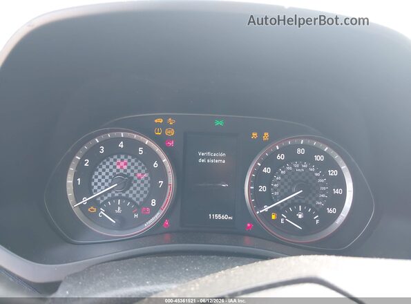 KMHTG6AF5KU003286 2019 HYUNDAI VELOSTER Gray Widok tylnych siedzeń