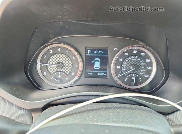 KMHTG6AF6LU020941 2020 HYUNDAI VELOSTER Черный Вид щитка приборов