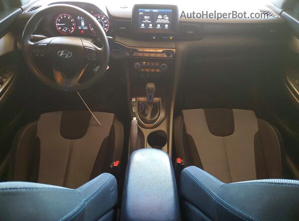 KMHTG6AF8KU016338 2019 HYUNDAI VELOSTER Blue Вид панелі приладів