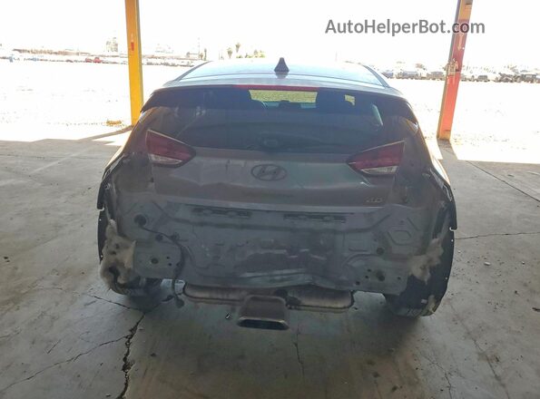 KMHTG6AF8KU016338 2019 HYUNDAI VELOSTER Blue Вид ззаду
